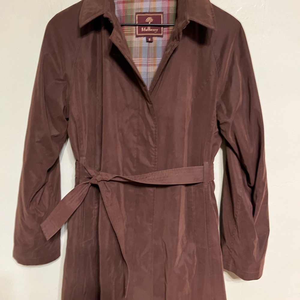 Mulberry classic brown 90’s Brown Long trench coat 
Size small Gentle preowned - Picture 11 of 12